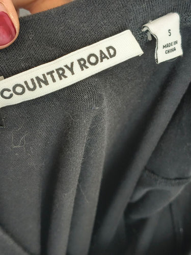 Second-Hand - Country Road Charcoal Drop Waist T-Shirt Dress Size S - SwapUp