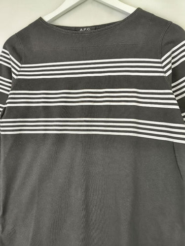 Second-Hand - A.P.C Elevated Stripe Long Sleeve Top Size S - SwapUp