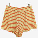 Second-Hand - KIP & CO Coral Stripe Terry Towelling Peace Shorts Size 14 - SwapUp