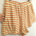 Second-Hand - KIP & CO Coral Stripe Terry Towelling Peace Shorts Size 14 - SwapUp