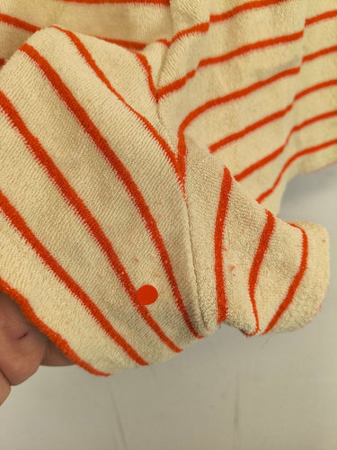Second-Hand - KIP & CO Coral Stripe Terry Towelling Peace Shorts Size 14 - SwapUp