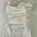 Second-Hand - Meshki White Rose Halter Mini Dress Size S - SwapUp