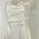 Second-Hand - Meshki White Rose Halter Mini Dress Size S - SwapUp