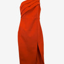Second-Hand - Mossman Elegant Red One Shoulder Midi Dress Size 8 - SwapUp