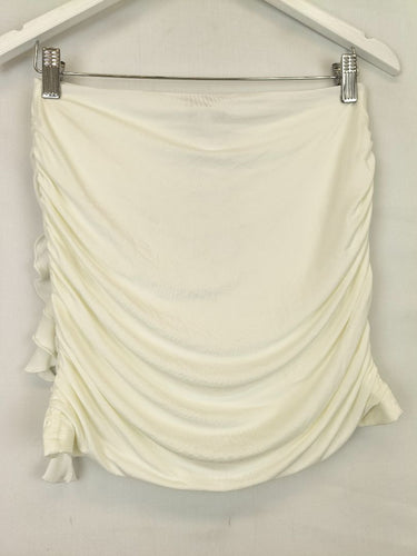 Second-Hand - Meshki Brydee Ruched Rose Mini Skirt Size S - SwapUp