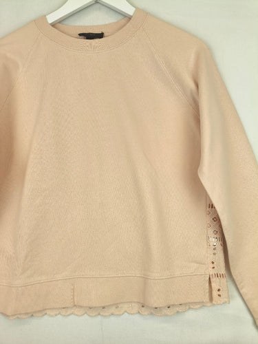 Second-Hand - J.Crew Apricot Broderie Back Jumper Size XS - SwapUp
