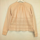 Second-Hand - J.Crew Apricot Broderie Back Jumper Size XS - SwapUp
