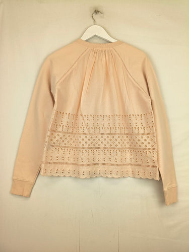 Second-Hand - J.Crew Apricot Broderie Back Jumper Size XS - SwapUp