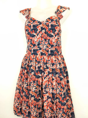 Second-Hand - Joie Cherry Blossom Flutter Strap Dress Size S - SwapUp