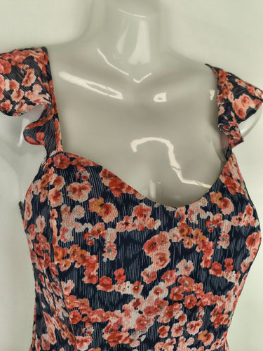 Second-Hand - Joie Cherry Blossom Flutter Strap Dress Size S - SwapUp