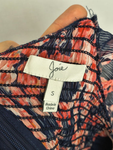 Second-Hand - Joie Cherry Blossom Flutter Strap Dress Size S - SwapUp