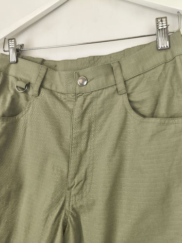 Second-Hand - Suk Workwear Olive Green Cotton Work Pants Size 8 - SwapUp