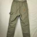 Second-Hand - Suk Workwear Olive Green Cotton Work Pants Size 8 - SwapUp