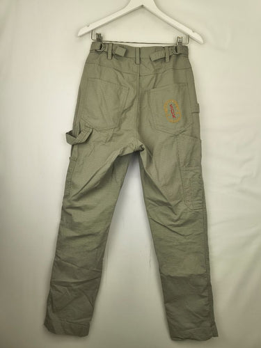 Second-Hand - Suk Workwear Olive Green Cotton Work Pants Size 8 - SwapUp
