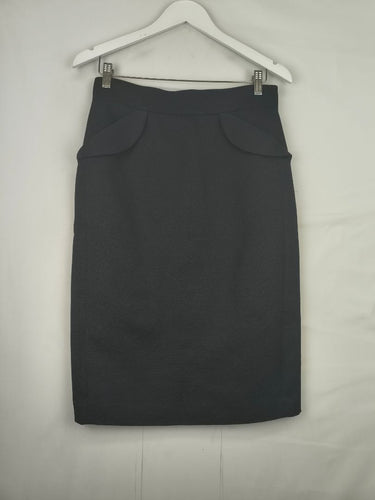 Second-Hand - Escada Fold Pocket Pencil Midi Skirt Size 10 - SwapUp