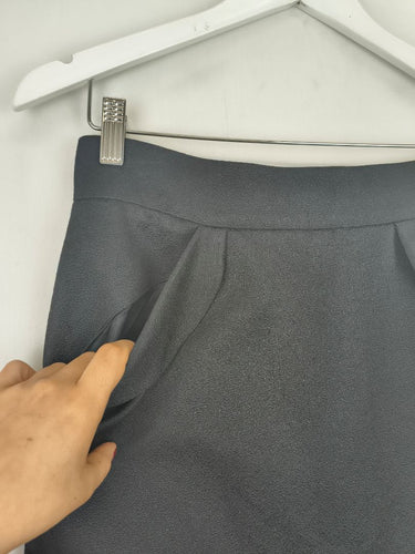 Second-Hand - Escada Fold Pocket Pencil Midi Skirt Size 10 - SwapUp