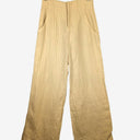 Second-Hand - Seed Cream Linen Pinstripe Floaty Pants Size 8 - SwapUp
