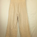 Second-Hand - Seed Cream Linen Pinstripe Floaty Pants Size 8 - SwapUp