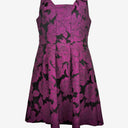 Second-Hand - Lauren Ralph Lauren Classy Purple Floral Square Neck Occasion Dress Size 12 - SwapUp