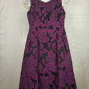 Second-Hand - Lauren Ralph Lauren Classy Purple Floral Square Neck Occasion Dress Size 12 - SwapUp