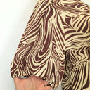 Second-Hand - Rixo Zebra Design Poppy Midi Dress Size 14 - SwapUp