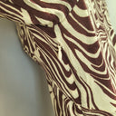 Second-Hand - Rixo Zebra Design Poppy Midi Dress Size 14 - SwapUp