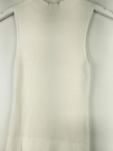 Second-Hand - Marcs Cream Cloud Ribbed High Neck Top Size XL - SwapUp