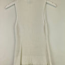 Second-Hand - Marcs Cream Cloud Ribbed High Neck Top Size XL - SwapUp