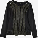 Second-Hand - Bleu Blanc Rouge Diamond Pattern Longsleeve Top Size 12 - SwapUp