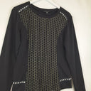 Second-Hand - Bleu Blanc Rouge Diamond Pattern Longsleeve Top Size 12 - SwapUp