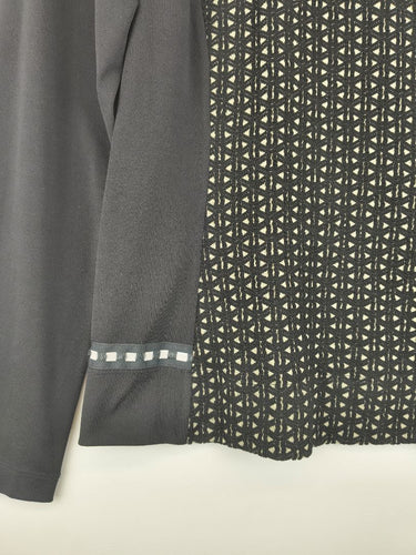 Second-Hand - Bleu Blanc Rouge Diamond Pattern Longsleeve Top Size 12 - SwapUp