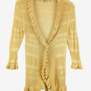 Second-Hand - Pingpong Cream Lace Frilly Cardigan Size S - SwapUp