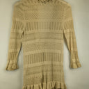 Second-Hand - Pingpong Cream Lace Frilly Cardigan Size S - SwapUp