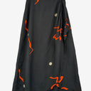 Second-Hand - Blues Vintage Minimal Graphic Side Tie Skirt Size 4 - SwapUp