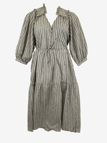 Zoe Kratzmann Porcelain Stripe Parlour Dress Size L