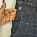 Second-Hand - G-Star Dark Indigo Coated Super Slim Jeans Size 14 - SwapUp