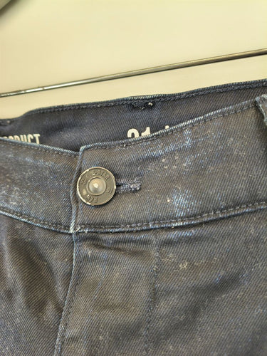 Second-Hand - G-Star Dark Indigo Coated Super Slim Jeans Size 14 - SwapUp