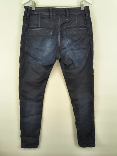 Second-Hand - G-Star Dark Indigo Coated Super Slim Jeans Size 14 - SwapUp
