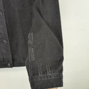 Second-Hand - Assorted Brands Black Denim Peacock Back Jacket Size M - SwapUp