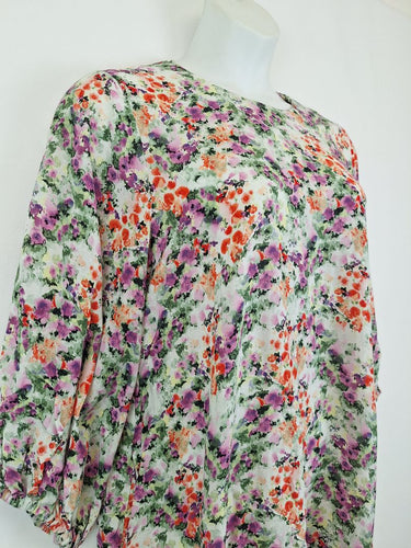 Second-Hand - Stockholm Atelier & Other Stories Whimsical Garden Flowy Top Size M - SwapUp