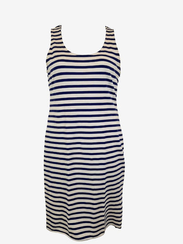 Camilla and Marc Blue Striped Lounge Bellisima Midi Dress Size 10