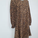 Second-Hand - Stockholm Atelier & Other Stories Modest Semi Sheer Leopard Print Knee Length Dress Size M - SwapUp