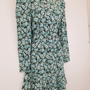 Second-Hand - Los Angeles & Other Stories Blue Floral Tea Party Day Mini Dress Size M - SwapUp