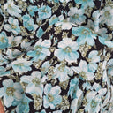 Second-Hand - Los Angeles & Other Stories Blue Floral Tea Party Day Mini Dress Size M - SwapUp