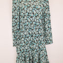 Second-Hand - Los Angeles & Other Stories Blue Floral Tea Party Day Mini Dress Size M - SwapUp