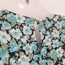 Second-Hand - Los Angeles & Other Stories Blue Floral Tea Party Day Mini Dress Size M - SwapUp