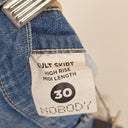 Second-Hand - Nobody Denim Frayed Hem Denim Cult Skirt Size 12 - SwapUp