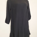 Second-Hand - Fate + Becker Midnight Navy Sleek Long Sleeve Mini Dress Size 12 - SwapUp