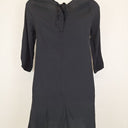 Second-Hand - Fate + Becker Midnight Navy Sleek Long Sleeve Mini Dress Size 12 - SwapUp
