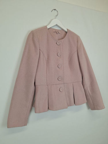 Second-Hand - Review Dusty Pink Effortless Office Jacket Size 12 - SwapUp